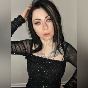 Little Black Sparkle Dress